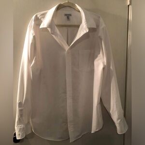 George White Men's Long-Sleeve Dress Shirt Size 2 XL, Neck 18-18 1/2,